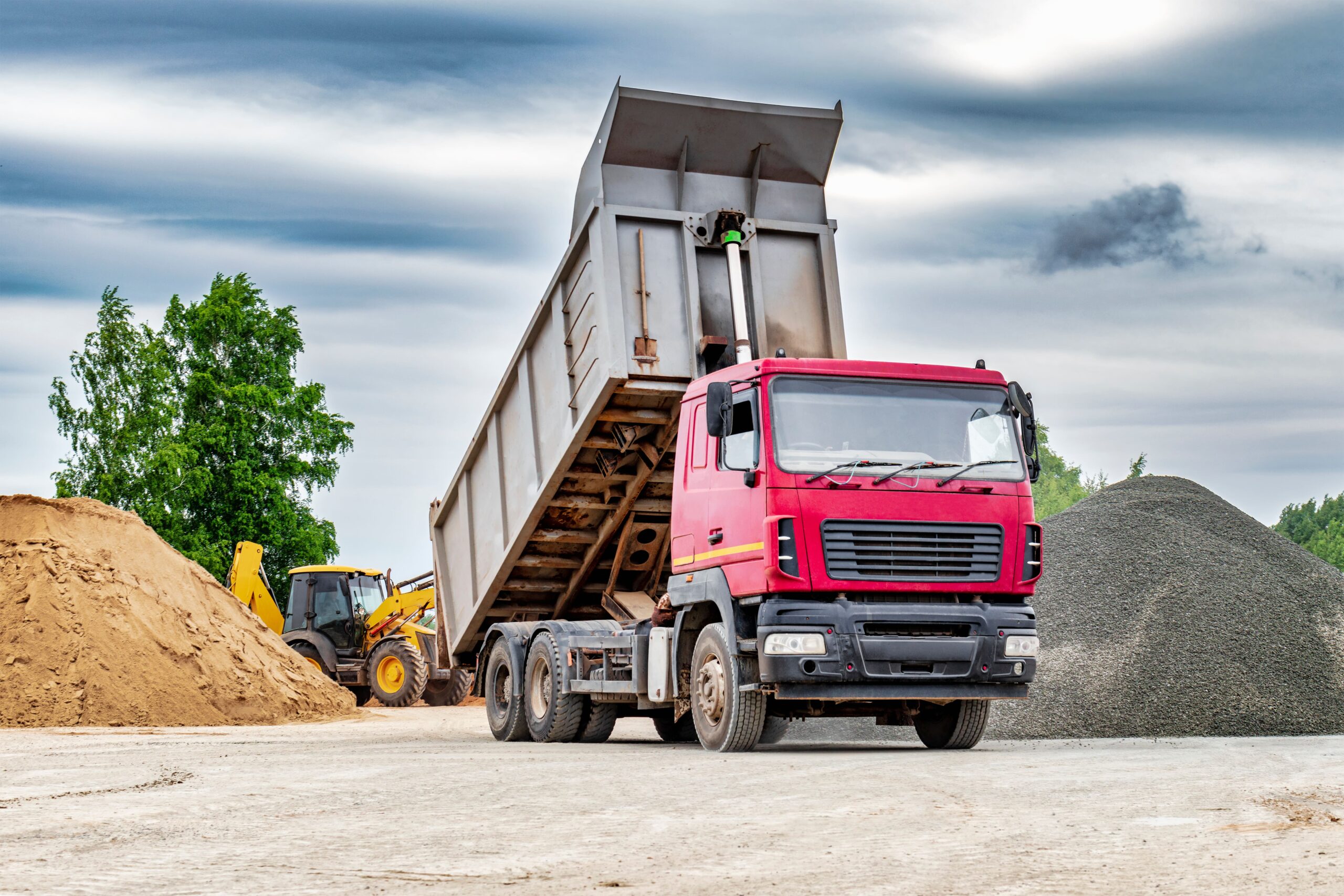 déchargement camion vrac