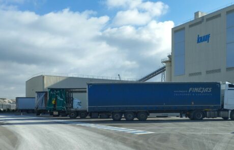 site industriel Knauf équipé du logiciel gestion production IBITruck