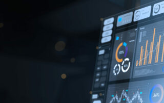 Interface numérique affichant des indicateurs de performance pour le pilotage de la production industrielle